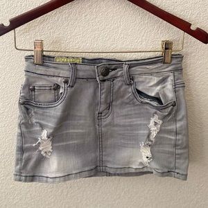 Machine Jean Skirt